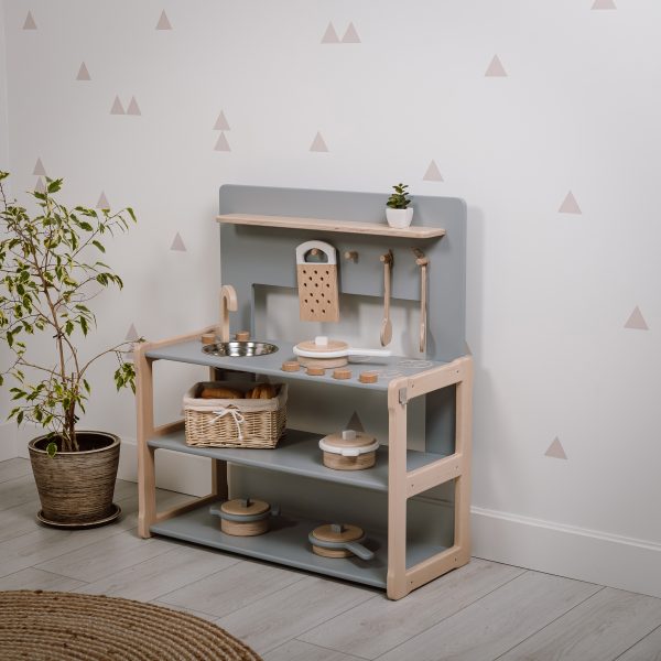 Toy kitchen Type A1 in grey