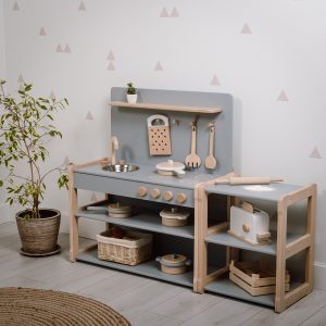 Toy kitchen Type B2 combined with a SMALL shelf