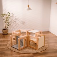 four multifunctional chairs