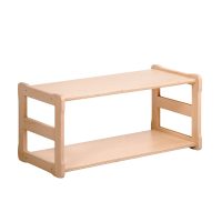 White background Montessori Multifunctional START shelf in natural