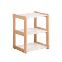 White background Montessori SMALL shelf in white