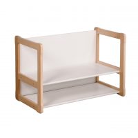 White background Multifunctional big bench with shelve