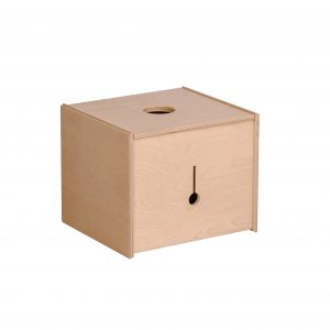 White background Multifunctional big box shelve in natural