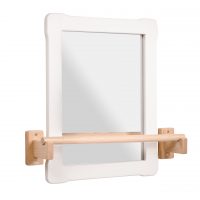 White background SMALL Mirror with SHORT Pull up bar