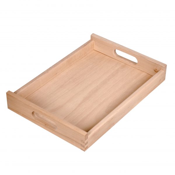 White background Montessori tray