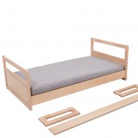 Montessori floor bed with slats laid out