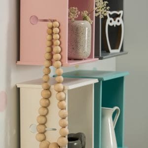 Set of 4 multifunctional small shelves