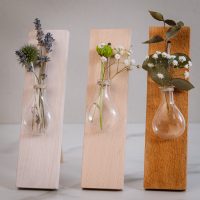 Test tube vase in three colors