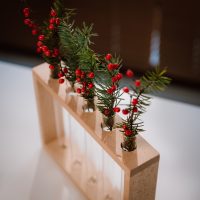 Test tube flower stand in NATURAL