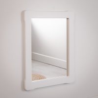 Small mirror in white