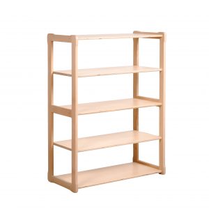 White background Montessori shelf MAXI Plus in natural