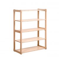 White background Montessori shelf MAXI Plus in natural