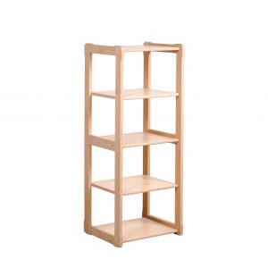 White background Montessori shelf MAXI in natural