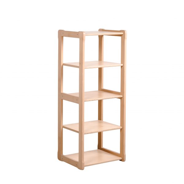 White background Montessori shelf MAXI in natural