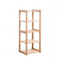 White background Montessori shelf MAXI in natural