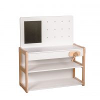 White background Toy Work bench