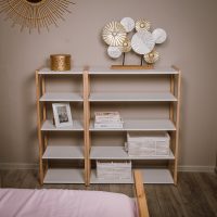 Set of Montessori MAXI and MAXI plus shelf adult setting