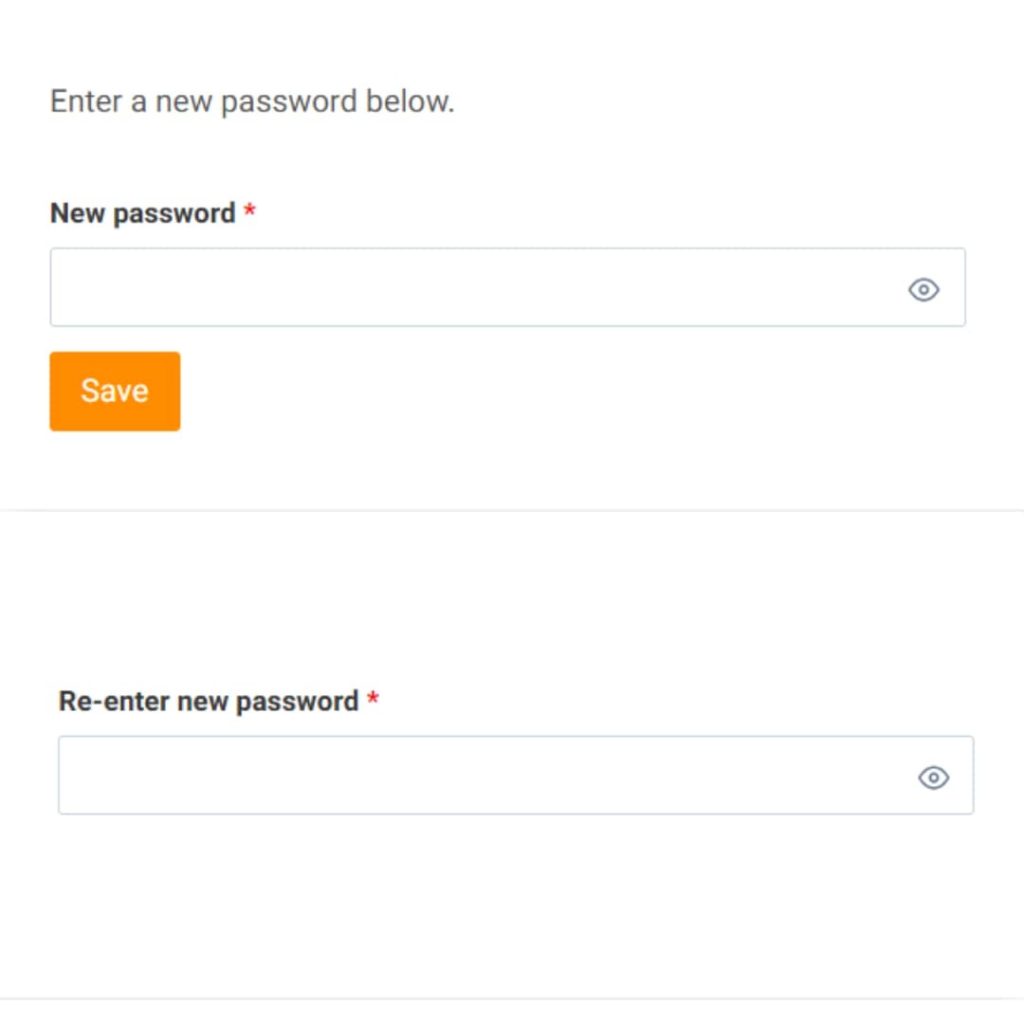 step 3 - select new password