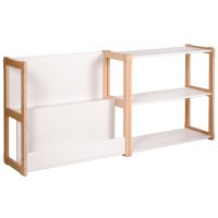 White background Montessori MIDI shelf and one MIDI bookshelf set