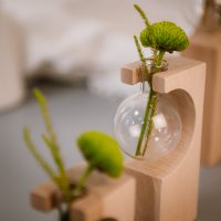 Test tube vase in Natural close up