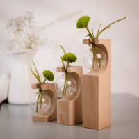 Test tube vase in Natural