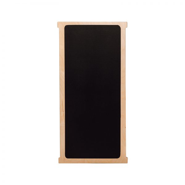 Slide board with chalkboard